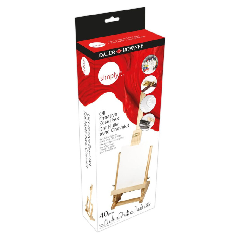 SET INICIACION PINTURA OLEO DALER ROWNEY 40 PZS C/CABALLETE 118500201