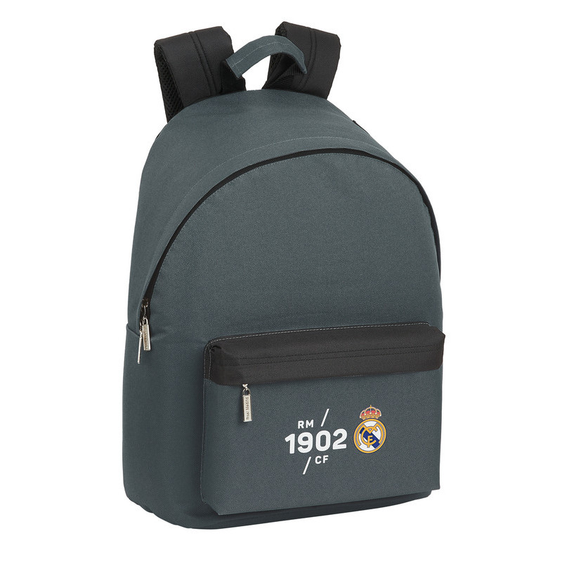 MOCHILA PARA PORTATIL 14,1" REAL MADRID "CARBON" 642102819 41*31 SAFTA22