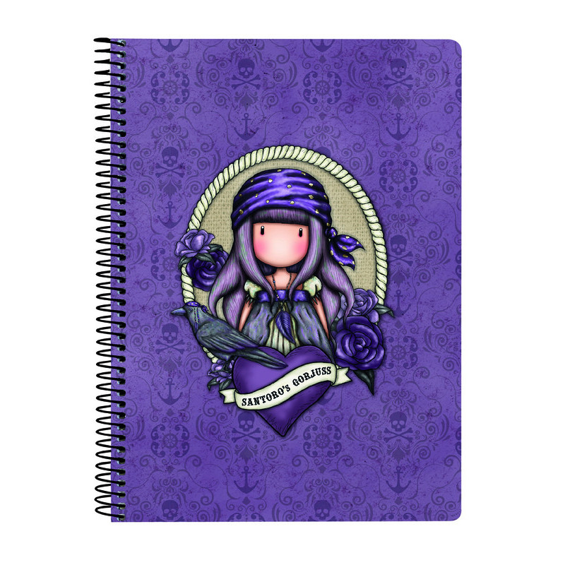 LIBRETA CUARTO 80 H. TAPAS DURAS GORJUSS "SEA NIXIE" 522120065 22*15,5 SAFTA22