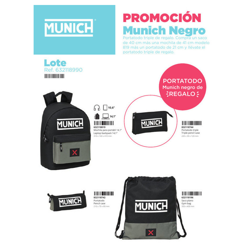 LOTE MUNICH CAMP NEGRO SAFTA22 VAC 632118990