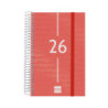 AGENDA YEAR E5 1DP 2026 ROJO+ FINOCAM26 741093026 135 X 24 X 181 MM