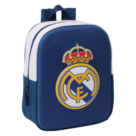 MOCHILA GUARDERIA 3D REAL MADRID 3D SAFTA26 622583011 27X22 UNIDAD