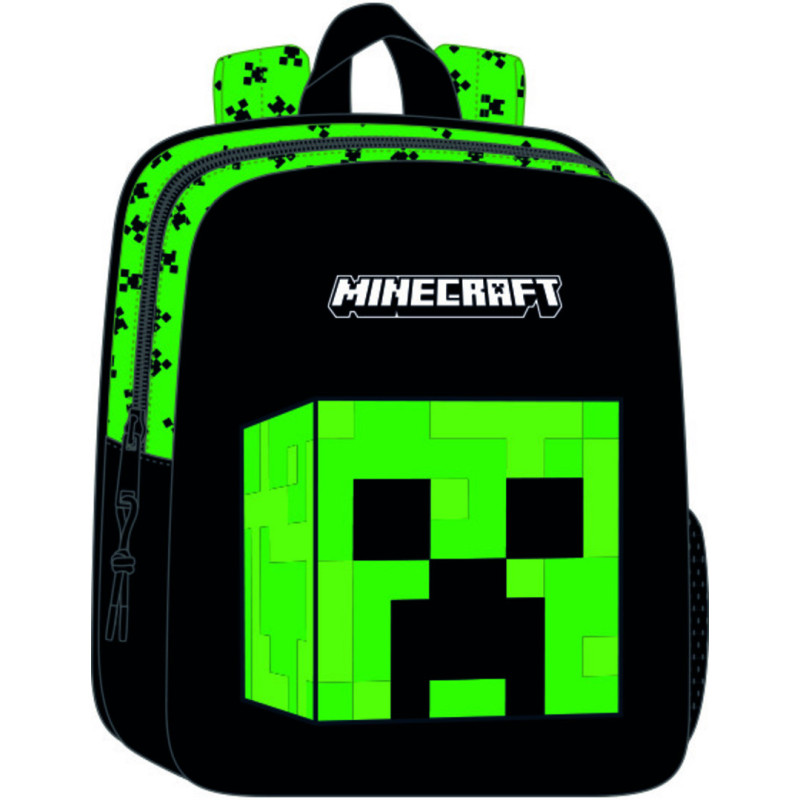 MOCHILA GUARDERIA 3D MINECRAFT SAFTA25 VAC 622578011 MEDIDAS: 27*22