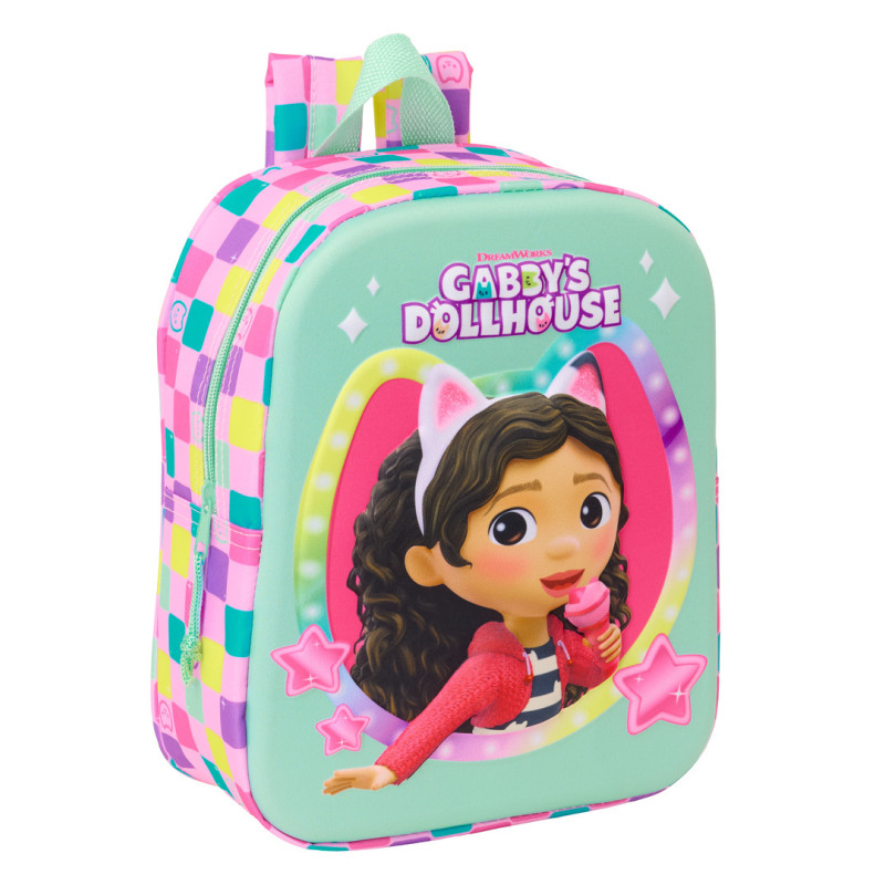MOCHILA GUARDERIA 3D GABBY'S DOLLHOUSE 3D SAFTA26 622573011 27X22 UNIDAD