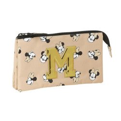 PORTATODO TRIPLE MINNIE MOUSE  "HAPPY DAYS" SAFTA21 ENERO 812148744 12*22