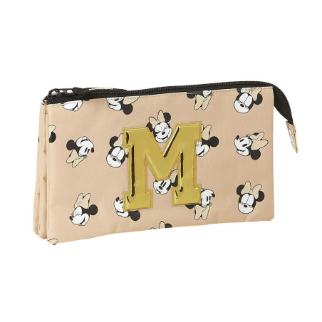 PORTATODO TRIPLE MINNIE MOUSE  "HAPPY DAYS" SAFTA21 ENERO 812148744 12*22