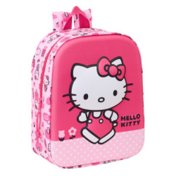 MOCHILA GUARDERIA 3D HELLO KITTY 3D SAFTA26 622570011 27X22 UNIDAD