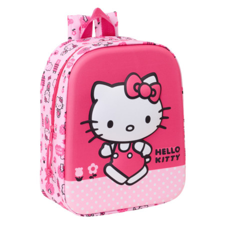 MOCHILA GUARDERIA 3D HELLO KITTY 3D SAFTA26 622570011 27X22 UNIDAD
