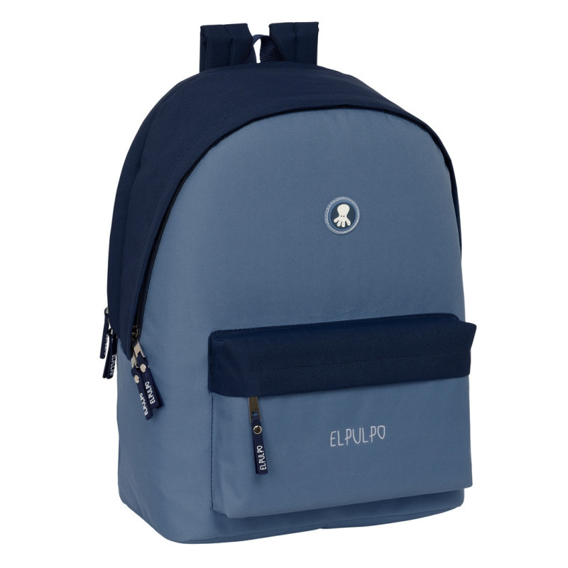 MOCHILA DOBLE PARA PORTATIL 15,6"+USB EL PULPO "AZUL" SAFTA26 622559820 44X31 UNIDAD