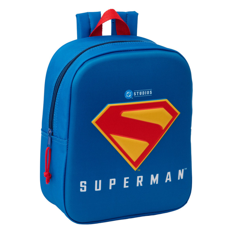 MOCHILA GUARDERIA 3D SUPERMAN 3D SAFTA26 622555011 27X22 UNIDAD