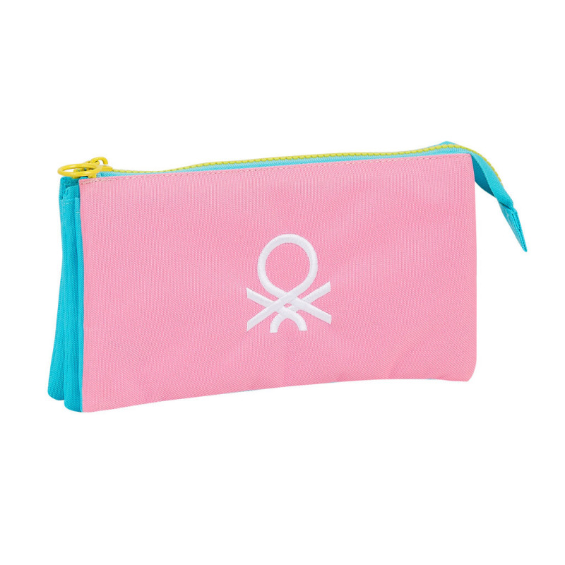 PORTATODO TRIPLE BENETTON "COLOR BLOCK" SAFTA21 ENERO 812153744 12*22