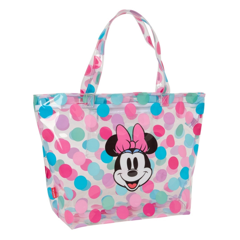 BOLSO SHOPPING CON CREMALLERA MINNIE MOUSE "BEACH" SAFTA26 622527445 35X54 UNIDAD