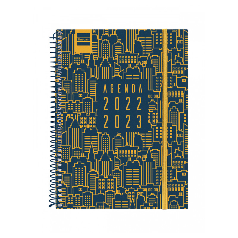 AGENDA ESPIRAL ESCOLAR FINOCAM22 SECUNDARIA CITY AZUL 1/4 SVH 22-23+ 4º - 155X212 634204423