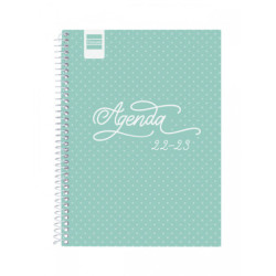 AGENDA ESPIRAL ESCOLAR FINOCAM22 COOL 1/4 SVH 22-23 TURQUESA+ 4º - 155X212 645040523