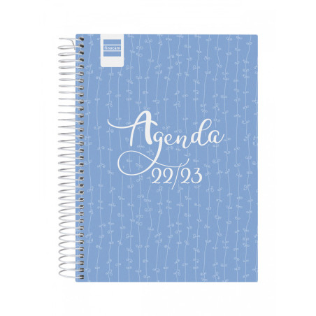 AGENDA ESPIRAL ESCOLAR FINOCAM22 COOL 1/4 1DP 22-23 AZUL+ 4º - 155X212 645060123
