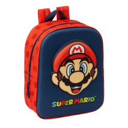 MOCHILA GUARDERIA 3D SUPER MARIO 3D SAFTA26 622477011 27X22 UNIDAD