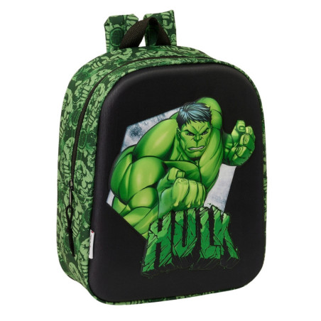 MOCHILA GUARDERIA 3D HULK 3D SAFTA26 622466011 27X22 UNIDAD