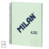 CUADERNO EUROPEAN MILAN A4 80H CUADRO 5*5 95G 430 SINCE 1918 VERDE 57143E80GR