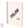 CUADERNO EUROPEAN MILAN A5 PAPEL LISO 80 HOJAS DE 95G 430 SINCE 1918 BEIGE 57151E80BG