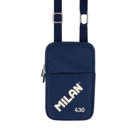 BOLSO PEQUEÑO BANDOLERA MILAN 430 SINCE 1918 AZUL 62103SNCB