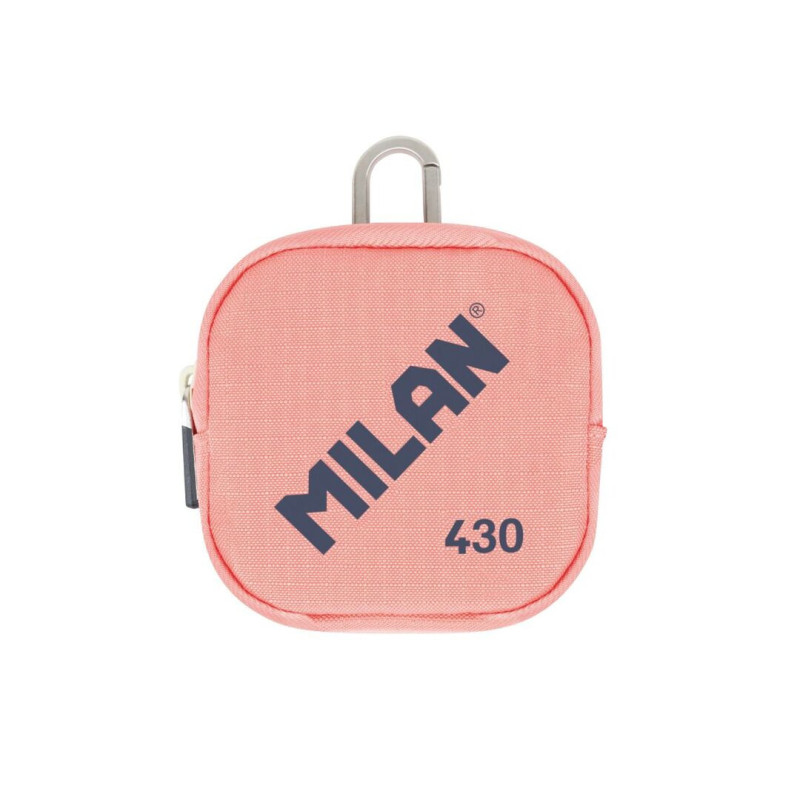MONEDERO PEQUEÑO MILAN 430 SINCE 1918 ROSA 62104SNCP