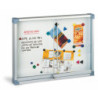 VITRINA METALICA MARCO ALUMINIO PUERTA METACRILATO 90x120  FAIBO 634-3