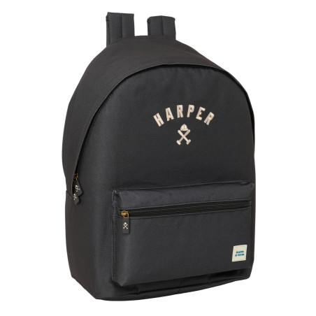 MOCHILA DOBLE PARA PORTATIL 15,6"+USB HARPER & NEYER "BLACK" SAFTA26 622415820 44X31 UNIDAD