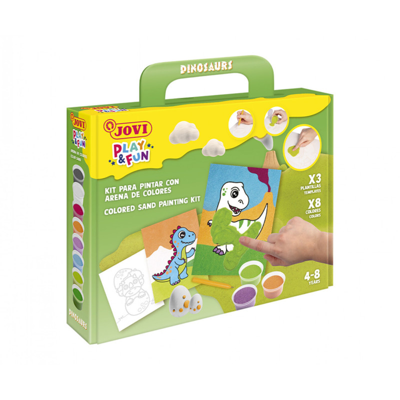PLAY & FUN PINTA CON ARENA DINOSAURS 2106 UNIDAD JOVI