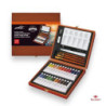 ACRILICOS EN ESTUCHE MADERA ALEX BOG 34 COLORES TUBOS 12ML PROFESSIONAL AB-0121
