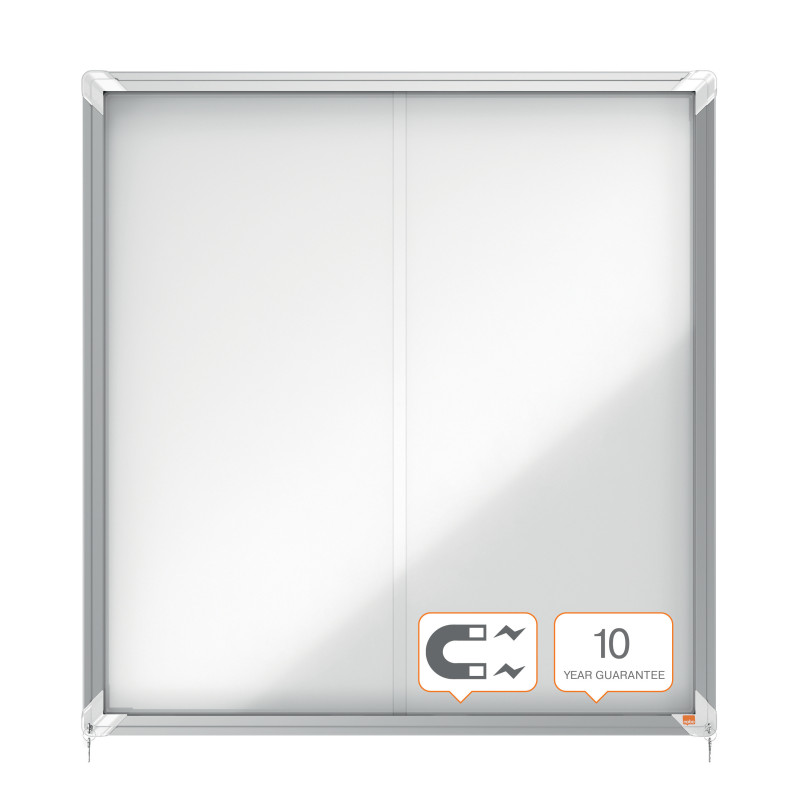 VITRINA INTERIOR METAL PUERTA CORREDERA PARA 12H A4 997X972X54MM NOBO
