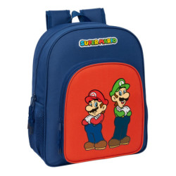 MOCHILA JUNIOR ADAPT.CARRO SUPER MARIO "MAMMA MIA" SAFTA26 612608640 38X32 UNIDAD