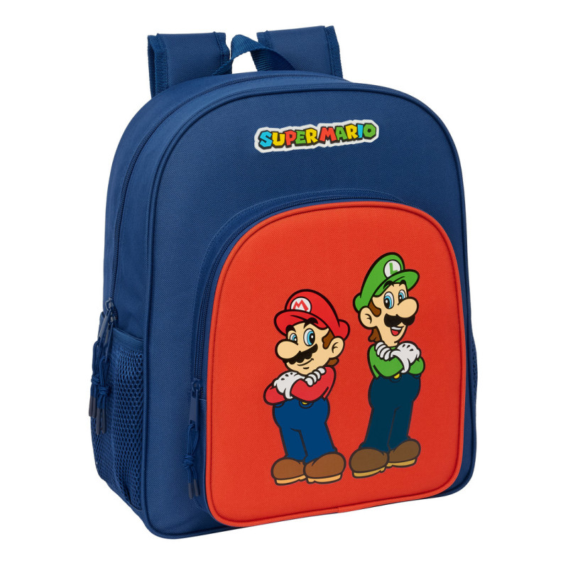 MOCHILA JUNIOR ADAPT.CARRO SUPER MARIO "MAMMA MIA" SAFTA26 612608640 38X32 UNIDAD