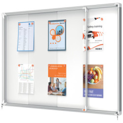 VITRINA INTERIOR METAL PUERTA CORREDERA PARA 18H A4 997X1412X54MM NOBO