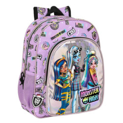 MOCHILA JUNIOR ADAPT.CARRO MONSTER HIGH "BEST BOOS" 622340640 SAFTA23 VAC