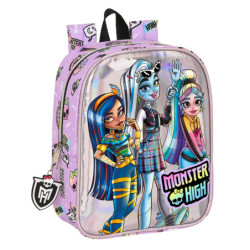 MOCHILA GUARDERIA ADAPT.CARRO MONSTER HIGH "BEST BOOS" 622340232 SAFTA23 VAC