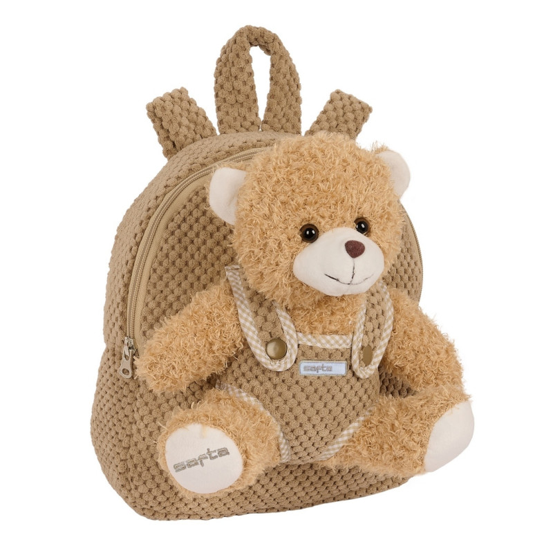 MOCHILA PREESCOLAR CON OSITO SAFTA GALLETA SAFTA26 622335231 27X23 UNIDAD