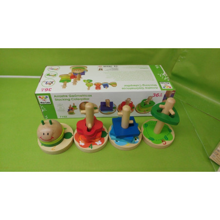 JUEGO MADERA ABAIMPORT ARRASTRE FIGURAS GEOMETRICAS 2MOD SURTIDOS REF 045