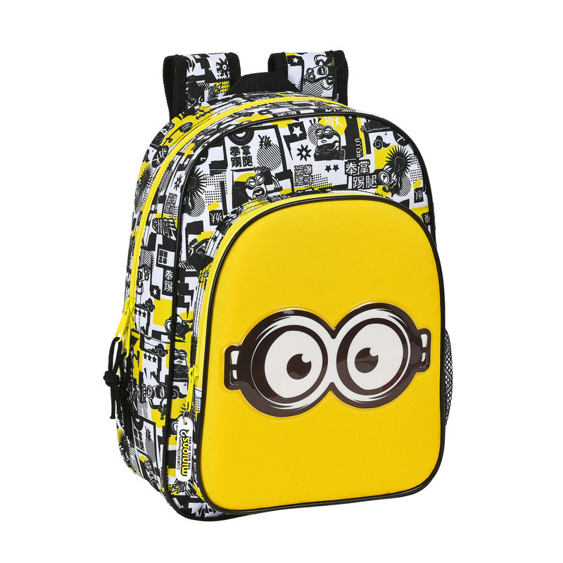 MOCHILA INFANTIL ADAPT.CARRO MINIONS 622006185 34*26 SAFTA22