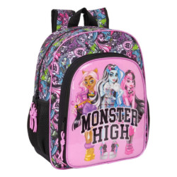 MOCHILA JUNIOR ADAPT.CARRO MONSTER HIGH "DRAMA" SAFTA25 ENERO 612598640