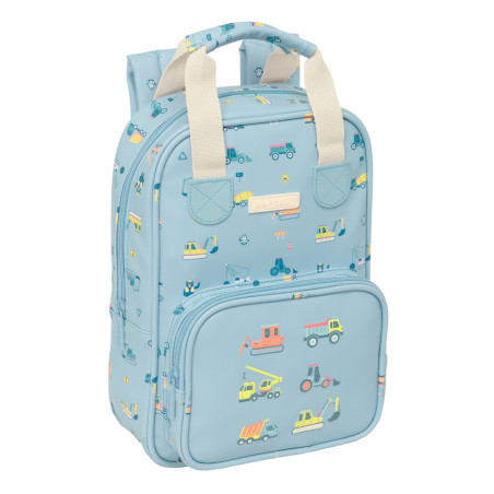 MOCHILA INFANTIL CON ASAS SAFTA PREESCOLAR "GRUAS" SAFTA26 642694765 28X20 UNIDAD