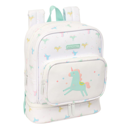 MOCHILA NEVERA GUARDERIA SAFTA PREESCOLAR "UNICORNIO" SAFTA26 642689233 27X22 UNIDAD