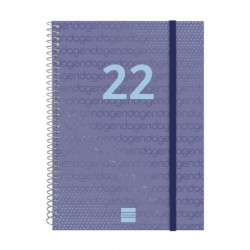 AGENDA ESPIRAL ANUAL YEAR E10 SV 2022 AZUL+ FINOCAM22 741451022