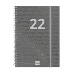 AGENDA ESPIRAL ANUAL YEAR E10 SV 2022 NEGRO+ FINOCAM22 741456022