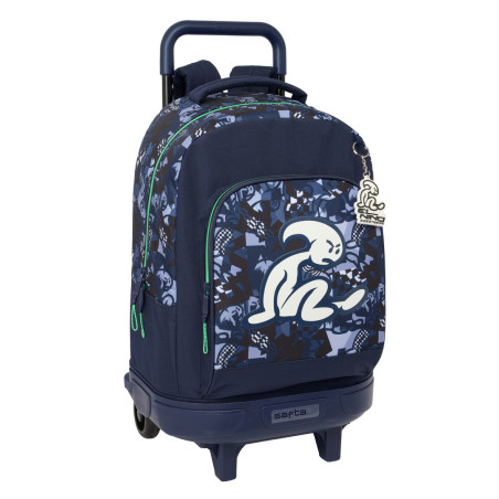 MOCHILA GDE. C/RUEDAS COMPACT EXTRAIBLE EL NIÑO "NAVY" SAFTA26 612632918 45X33 UNIDAD