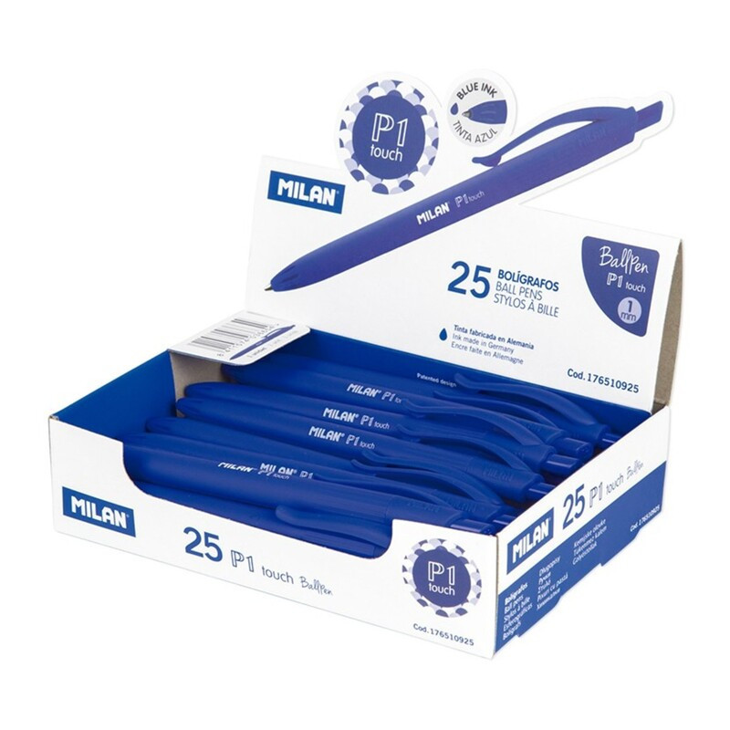BOLIGRAFO MILAN P1 TOUCH CLIP AZUL C/25U 176510925