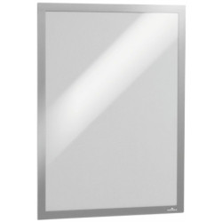 MARCOS AUTOADHESIVOS A4 PLATA PANEL MAGNETICO 2 UDS DURABLE