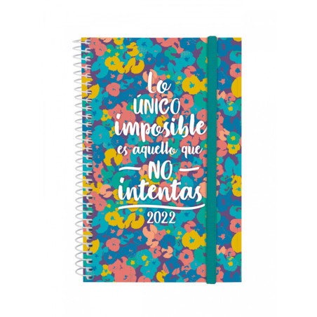 AGENDA ESPIRAL ANUAL DESIGN COL.E5 SV 2022 IMPOSIBLE+ FINOCAM22 742212522