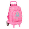 MOCHILA GDE. C/RUEDAS COMPACT EVOL. EXT. BENETTON "HEART" SAFTA26 612651218 45X33 UNIDAD