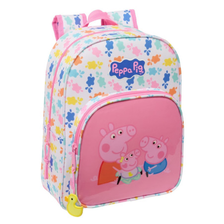 MOCHILA INFANTIL ADAPT.CARRO PEPPA PIG "BABY PIG" SAFTA26 612572185 34X26 UNIDAD