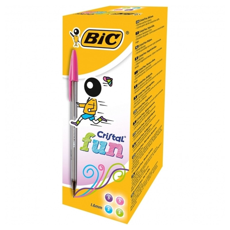 BOLIGRAFO BIC CRISTAL LARGE FASHION COLOURS 4 COLORES C/20U 895793